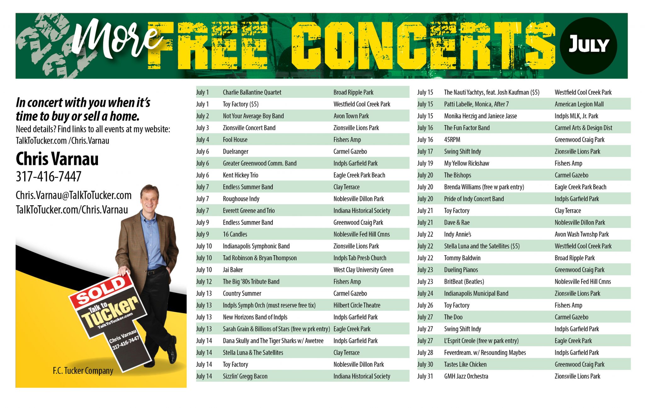 Here S Your Free Concert List For July